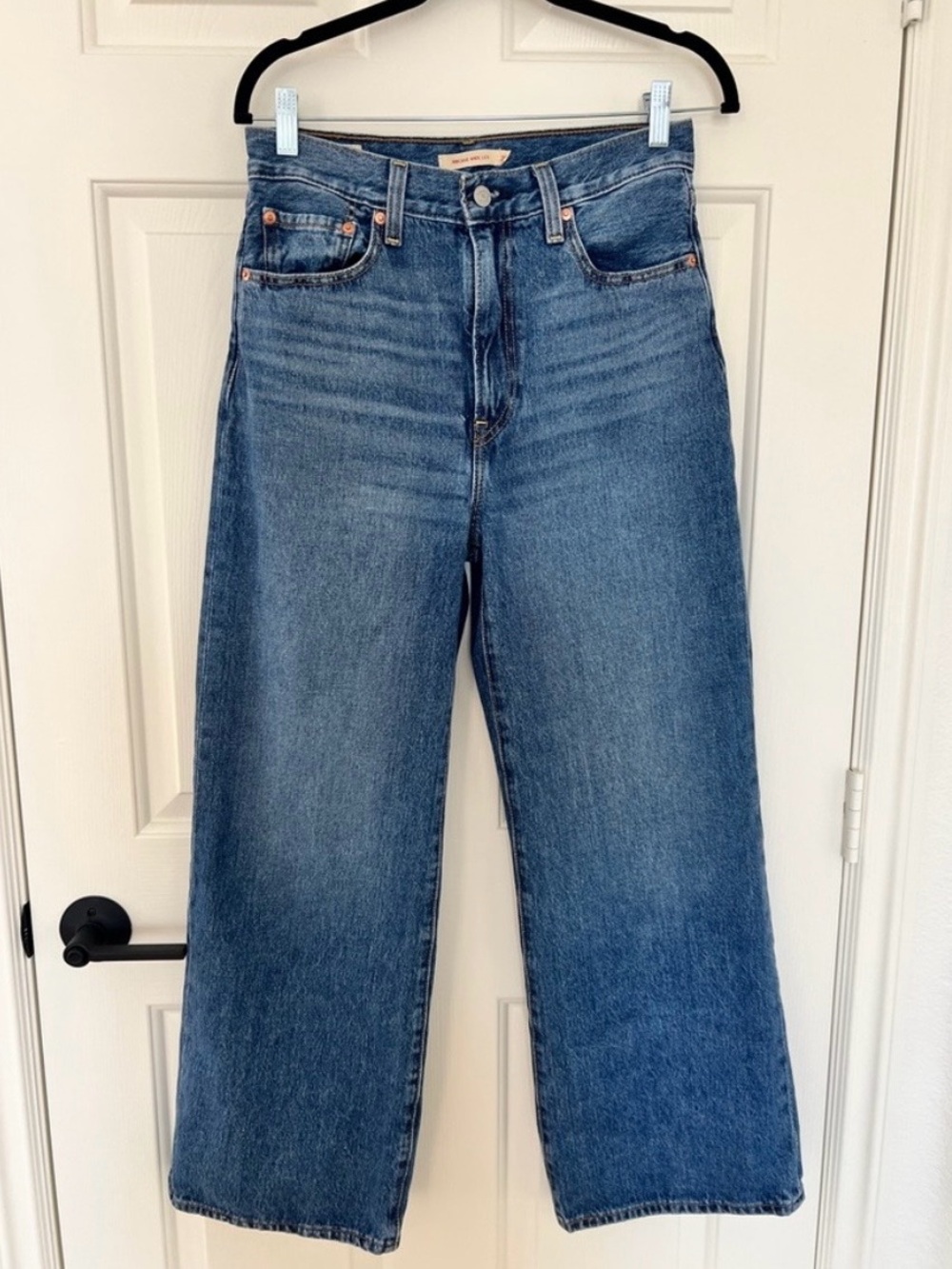 Levi's Blue Wide-Leg High-Rise Jeans